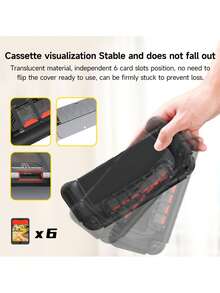 Compatible With Nintendo Switch 2 Protective Case, Gaming Accessories, All-In-One Hard Shell NS2 Console Case, Ergonomic Grip Design, Kickstand Supported, Joycon Controller Cover, Dockable, OLED Game Card Storage Box, Best Gift Compatible With Switch Players - Multicolor - View 6