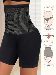 Women's Plus Size High Waist Seamless Shaping Tummy Control Underwear XL-5XL Soft Elastic Fit Comfortable Butt Lift Panties For Everyday Wear And Postpartum Recovery - Black - View 13