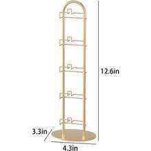 Metal Sunglass OrganizerGlasses Holder Eyeglass Holder Sunglass Storage Eyeglasses Rack Metal Frame For 5 Pairs 1 Gloden - 格洛登 - 查看 6