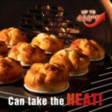 LOLLICY Baking Pans Sets, Nonstick Bakeware Sets 6-Piece With Round/Square Cake Pan, Loaf Pan, Muffin Pan, Cookie Sheet, Roast Pan, Cooling Rack, Carbon Steel Bake Set - 黑色 - 查看 4