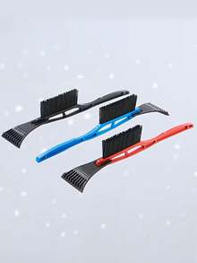 1-Pack Detachable 2-In-1 Snow Shovel And Brush Combo - Heavy Duty Winter Automotive Exterior Tool With Ergonomic Handle, Multi-Function Snow Shovel And Ice Scraper, Car Snow Shovel