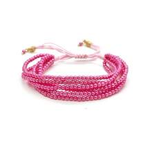 1pc 6-Layer Faux Pearl Bracelet, Multilayer Beaded Adjustable Bracelet, Fashionable Accessory For Women