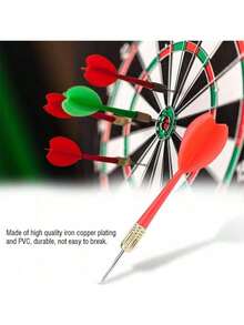 Chazcool Dardos de Aguja, 15pcs Puntas de Aguja de Cobre y Dardos de Coloridas PVC, Dardos de Vuelo Dardos de Metal para Principiantes Tiro Al Blanco Bar Juego Globo - 1 - Ver 4