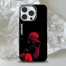 Custodia per telefono della band Rock L-Linkin P-Park, compatibile con modelli 16, 15, 14, 13, 12, 11, Pro, Max, Plus, Mini, XS, SE, antiurto, nera opaca, compatibile con custodie per modelli 17, 17 Pro, 17 Pro Max