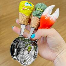 SPONGEBOB 海绵宝宝章鱼哥冰淇淋勺西瓜勺卡通儿童勺冰淇淋勺家用