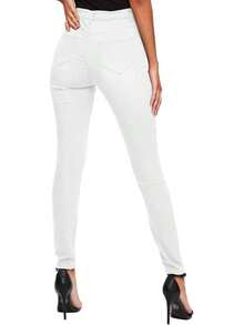 Hybrid & Company Women's Classic Denim Mid Rise Skinny Jeans Super Stretch Pantshalloween