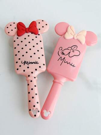 1pc Cartoon Air Cushion Comb, Cute Minnie Mouse Air Bubble Massage Brush, Portable Comb, Suitable For Birthday Gifts, Party Favors, Christmas Gifts