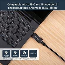 StarTech.com Adaptador de Red Ethernet USB-C - Adaptador de Red NIC Ethernet RJ45 USB Tipo C USB 3.0/USB 3.1 - Adaptador LAN Compatible con Thunderbolt 3 - Win/Mac/Chromebook - Negro - Ver 5