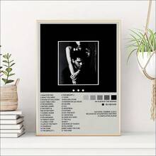 1 pieza Póster de lienzo sin marco, Pintura de álbum de música, Arte de pared de lienzo, Pintura artística para regalo, dormitorio, oficina, sala de estar, cafetería, bar, decoración de pared, decoración del hogar y la residencia