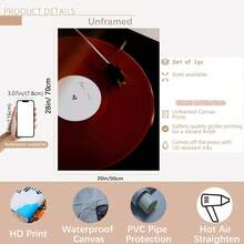 [Áp phích nhạc cổ điển] 1 tấm áp phích nhạc không khung hiện đại tối giản - Nghệ thuật đĩa than màu đỏ tía đậm, in màu rực rỡ, chất liệu bền - Tranh in trên vải dành cho người yêu âm nhạc và người đam mê âm thanh cổ điển, nghệ thuật treo tường âm nhạc, tác phẩm nghệ thuật phòng ngủ, phòng khách, trang trí văn phòng tại nhà - Nhiều màu - Xem 12