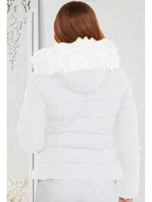 Women Winter Coats - 白色 - 查看 3