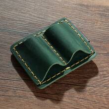 Soporte de Lazo para Bolígrafo de Cuero Retro, Soporte de Lápiz de Cuero de Vaca con Clip de Metal para Cuadernos, Diarios, Planificadores y Papelería - Azul - Ver 10