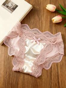 24-Piece Set Of Women's Sheer Lace Panties, Sexy Low-Waist Panties, Regular Panties, Women's Underwear, Beautiful Patterns, Elevate Legs, Peach Butt, Lift, Comfortable Cotton, Fitted, Perfect For Fall/Winter, Halloween, And Christmas Costumes - 彩色 - 查看 2