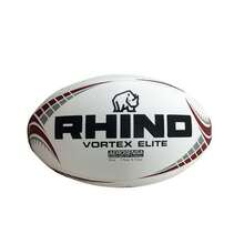RHINO Vortex Elite Replica Rugby Ball (White) - 100% Mixed - (RD1455) - White - View 2