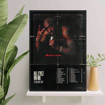1pc Album Cover Canvas Wall Arts,With Track Listings & Advisory Label Posters,Music Poster,For Living Room, Bedroom, Office, Cafe, Bathroom, Dormitory, Dining Room, Bar Wall Decorative,Modern Home Decoration,NO Frame