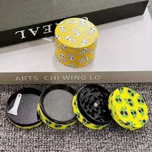 Molinillo de hierbas lindo de 2 pulgadas (50 mm) de 4 capas, manual, de metal, aleación de zinc con diseño de calavera, accesorio para fumar, herramienta de regalo - 2 pulgadas/50 mm - Ver 6