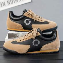Men's Casual Sneakers - Low-Top Design, Durable PU Upper And Rubber Sole, Comfortable Fabric Lining Casual Athletic Shoes