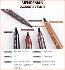 [MENDSMAN]Eyebrow Pencil - Lucky Surprise Delivery, Fine Square Eyebrow Pencil, Create Natural Three-Dimensional Eyebrow Makeup Effect, Waterproof And Sweat-Proof, Long-Lasting And Non-Smudged, Easy To Use, Easily Outline Eyebrow Shape, It Is An Excellent Women And A Good Choice Valentine's Day (Lucky Delivery - Style Is Slightly Different).