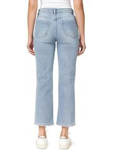Kensie Jeans The Ella High-Rise Straight Leghalloween - Marina - View 2