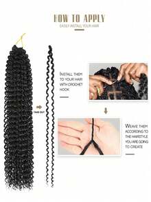 3 件 Marley 钩针接发 8 英寸鲍勃激情扭结钩针编织假发 合成卷曲编织接发 女士万圣节圣诞节适用 - 彩色 - 查看 8