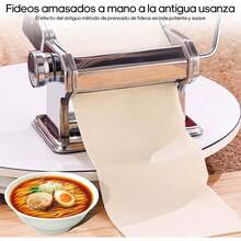 Máquina para hacer pasta, 9 grosores y 2 anchos ajustables, máquina para hacer pasta fresca, cortador de pasta para espaguetis, fideos, vermicelli, dumplings - 1 - Ver 2