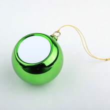 1PC Personalized Heat Transfer Printing Photo Circular Plastic Christmas Hanging Ball, Christmas Tree Decoration Hanging Ball, Pendant, Backpack Pendant, Home Decoration Pendant, Customized Photo Picture, Customized Product - Multicolor - View 9