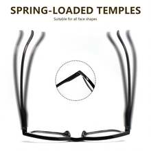 1pc Super Lightweight Large Frame Progressive Multifocal Reading Glasses, Leopard Print Design, With High-Quality Spring Hinges, Suitable For Men And Women Daily Reading - Pink Leopard Print - View 7