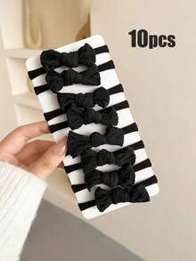 20pcs Mixed Color Bow Hair Scrunchies, Elegant Minimalist Korean Style Hair Ties For Ponytail Decoration, Cute Princess Casual Hair Accessories, Durable & Stretchy Ponytail Holder, Suitable For Daily Wear