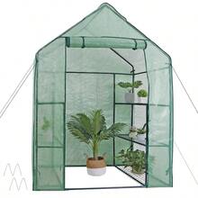 Portable Greenhouse 3 Tier 6 Shelve Walk-In Mini Green House For Planter Outdoor - Default - View 2