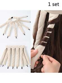 1pc No-Heat Hair Curler, Headband, Soft No-Heat Hair Curler, Heatless Hair Curler For Overnight DIY Hairstyle Tool - Multicolor - View 14