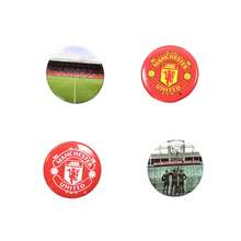 Manchester United FC Logo Stadium Badge (Pack Of 4) (Multicoloured) - 100% Mixed - (BS4323) - Multicolor - View 1