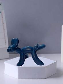 1pc Resin Balloon Dog Statue - Modern Nordic Style, Luxury Design, Suitable For Living Room, TV Cabinet And Coffee Table Decor, Blue, White, Pink, Orange Colors Available