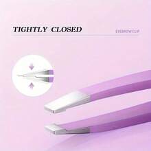 Juego de 4 pinzas depiladoras con estuche - Herramientas de belleza profesionales de acero inoxidable para un depilado sin dolor, kit de arreglo completo para el rostro, cejas y vello facial, esencial para viajes y necesidad en salones