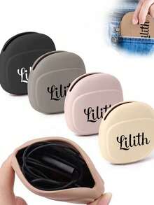 حقيبة تخزين سماعات الأذن من السيليكون قابلة للتخصيص، حقيبة رقمية محمولة، صندوق تخزين كابل الشحن والبيانات، حقيبة تخزين إكسسوارات إلكترونية ضرورية للسفر، مناسبة لشواحن، سماعات الأذن، سماعات الرأس، بطاقات SD، كابلات البيانات، متوفرة بمجموعة متنوعة من الألوان لتلبية احتياجات التخزين اليومية الخاصة بك. يمكن استخدامها للسفر والعمل والمدرسة وتخزين السكن الجامعي.