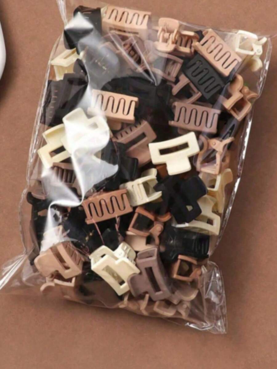 5/10/20/30pcs Small Versatile Fashion Hair Clip For Women; Mini Hairpin For Bangs; Simple Hair Clip For Messy Hair; Vintage Hair Clip For The Top Of The Head; Suitable For Commuting To Work, Going Out, Traveling, Gatherings, And Dining; Can Be Used With Facial Cleansing, Makeup, And Masks; Pair With Clothes; Wear With Hair Accessories. Fall Winter Claw Clip For Vacation Outfits Woman Elegant Hair Clutch - Multicolor - View 1