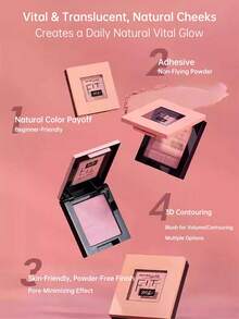 Maybelline Blush Customized Refined Stereoscopic Contouring Pigmented Expandable & Retractable Mono Blush - 20 Warm Apricot Pink [Contracting Color] - View 3