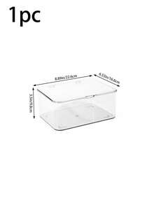 1个透明盖大容量面膜收纳盒，化妆品收纳盒，文具收纳盒，透明塑料工具箱，梳妆台桌面收纳盒，浴室洗漱面膜收纳盒，多功能收纳盒冰箱收纳盒，用于存放面膜、化妆刷、化妆品、护肤品、文具和用品。 - 無色 - 查看 15