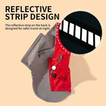 1pc Reflective Hooded Dog Jacket, Pet Clothes