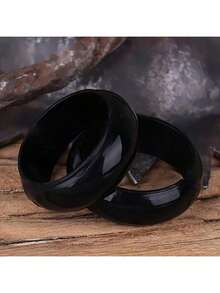 2 piezas de anillos mágicos saltarines creativos e interesantes, anillos de magia negra, perfectos para sorprender en actuaciones y fiestas - regalo ideal para cumpleaños, Halloween, Navidad, vacaciones, artículo de magia