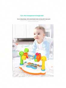 1 件儿童互动音乐键盘玩具，带灯光功能 - 带节奏游戏和歌曲的教育钢琴 - 适合早期发展学习 - 教育玩具钢琴 - 亲子互动玩具、生日礼物、节日礼物、礼品、玩具