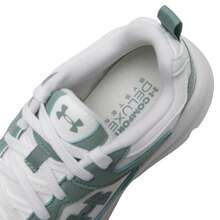 Under Armour Lekkie, casualowe buty unisex, wygodne, oddychające trampki do noszenia w pomieszczeniach i na zewnątrz oraz na wędrówki - Zielono-biały - Zobacz 7