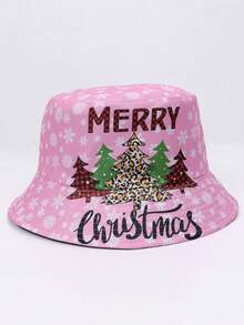 1 Stück Weihnachtsmann Partyhut aus Polyester, Muster und umkehrbar, warm, Herbst/Winter Weihnachtskostüm Zubehör, umkehrbarer Sonnenhut mit Weihnachtsmotiven