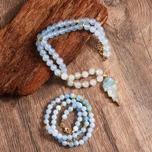 2pcs/Set Empathy Protection Necklace, Bohemian Style Natural Stone & Feather Pendant, Suitable For Daily Wear, Mother's Day, Christmas Gift (Pendant Design/Shape Random)