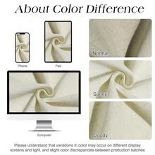 Ivory Linen Shower Curtain, Cloth Textured Fabric Shower Curtain Set With Hooks, Simple Elegant Modern Farmhouse Country Ultra Thick Bath Curtains For Bathroom,Water Repellent,36x72{"Color_name":"Ivory","Size_name":"36\"Wx72\"L(Packof1)"} - 多色1 - 查看 5