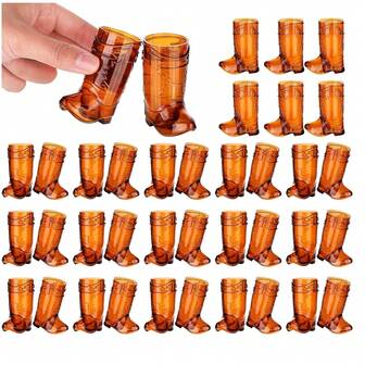 12 mini vasos de plástico, vasos de plástico reutilizables, suministros para fiestas con temática de vaquero/vaquera, regalos para fiestas de cumpleaños de solteras.