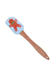 1pc Christmas Silicone Scraper, Christmas Scraper Set, Christmas Kitchen Tool, With Wooden Handle, Christmas Cake Decorating Scraper, For Cooking Baking Mixing Butter Cream - Multicolor - View 15