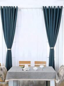 2pcs/4pcs/6pcs Gray Magnetic Curtain Clips, Faux Pearl Curtain Ties, Curtain Decorations, Magnetic Curtain Straps With Buckles, Window Tie Cord Clips For Home And Office, Pearl Decorative Cord Backing For Sheer Curtains Without Drilling - Multicolor - View 9