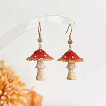 2 件/6 件套装 3D 蘑菇形聚合物粘土模具 - 大/中/小，带茎和鳃，高精度硅胶模具套装，适用于 DIY 耳环、吊坠、可重复使用的粘土造型材料 - 灰色 - 查看 5