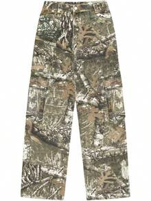 LaurelTree Camo Cargo Pants Straight Wide Leg Trousers Jeans Joggers Sweatpantshalloween