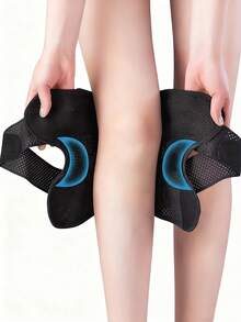 可调节运动护膝透气弹性护膝压缩膝盖支撑男女柔软绷带膝盖包裹运动护具适用于跑步健身房户外徒步健身骑行旅行家庭办公室学校健身房配件理想礼物